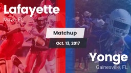 Matchup: Lafayette vs. Yonge  2017