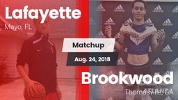 Matchup: Lafayette vs. Brookwood  2018