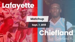 Matchup: Lafayette vs. Chiefland  2018