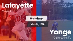 Matchup: Lafayette vs. Yonge  2018