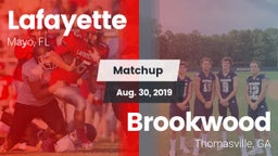 Matchup: Lafayette vs. Brookwood  2019