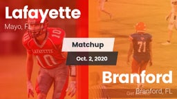 Matchup: Lafayette vs. Branford  2020