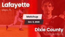 Matchup: Lafayette vs. Dixie County  2020