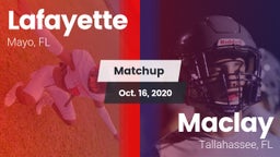 Matchup: Lafayette vs. Maclay  2020