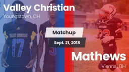Matchup: Valley Christian vs. Mathews  2018