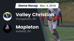 Recap: Valley Christian  vs. Mapleton  2018