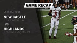 Recap: New Castle  vs. Highlands  2016