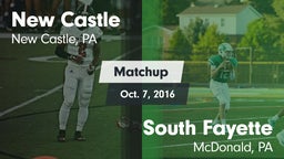 Matchup: New Castle vs. South Fayette  2016