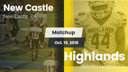Matchup: New Castle  vs. Highlands  2018