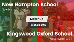 Matchup: New Hampton School vs. Kingswood Oxford School 2019