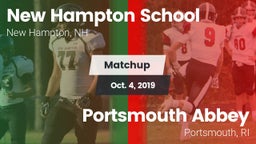 Matchup: New Hampton School vs. Portsmouth Abbey  2019