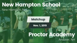 Matchup: New Hampton School vs. Proctor Academy  2019