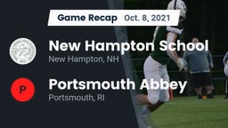 Recap: New Hampton School  vs. Portsmouth Abbey  2021