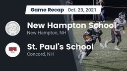 Recap: New Hampton School  vs. St. Paul's School 2021