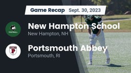 Recap: New Hampton School  vs. Portsmouth Abbey  2023