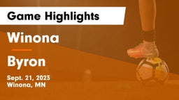 Winona  vs Byron  Game Highlights - Sept. 21, 2023