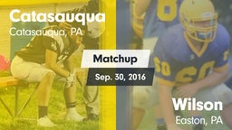 Matchup: Catasauqua vs. Wilson  2016