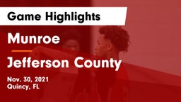 Munroe  vs Jefferson County Game Highlights - Nov. 30, 2021