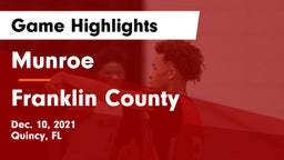 Munroe  vs Franklin County  Game Highlights - Dec. 10, 2021