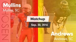 Matchup: Mullins vs. Andrews  2016