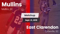 Matchup: Mullins vs. East Clarendon  2018