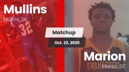 Matchup: Mullins vs. Marion  2020