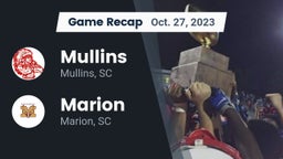Recap: Mullins  vs. Marion  2023