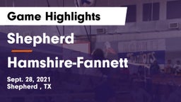 Shepherd  vs Hamshire-Fannett  Game Highlights - Sept. 28, 2021