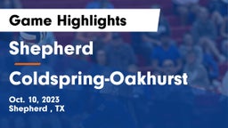 Shepherd  vs Coldspring-Oakhurst  Game Highlights - Oct. 10, 2023