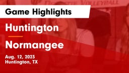 Huntington  vs Normangee Game Highlights - Aug. 12, 2023