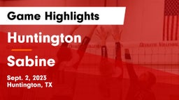 Huntington  vs Sabine Game Highlights - Sept. 2, 2023