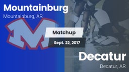 Matchup: Mountainburg vs. Decatur  2017