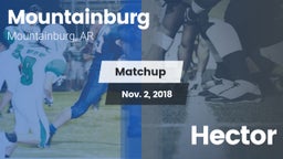 Matchup: Mountainburg vs. Hector 2018