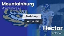 Matchup: Mountainburg vs. Hector  2020