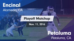 Matchup: Encinal vs. Petaluma  2016