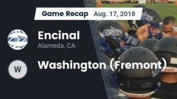 Recap: Encinal  vs. Washington (Fremont) 2018