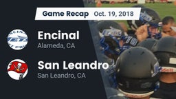 Recap: Encinal  vs. San Leandro  2018