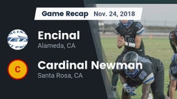Recap: Encinal  vs. Cardinal Newman  2018