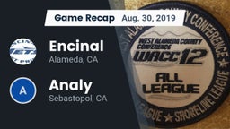 Recap: Encinal  vs. Analy  2019