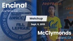 Matchup: Encinal vs. McClymonds  2019