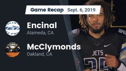 Recap: Encinal  vs. McClymonds  2019