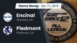 Recap: Encinal  vs. Piedmont  2019