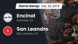 Recap: Encinal  vs. San Leandro  2019