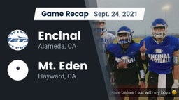 Recap: Encinal  vs. Mt. Eden  2021