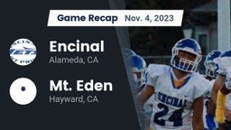 Recap: Encinal  vs. Mt. Eden  2023