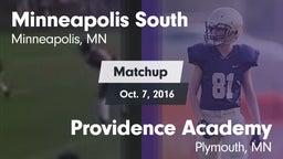 Matchup: Minneapolis South vs. Providence Academy  2016
