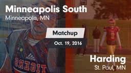 Matchup: Minneapolis South vs. Harding  2016
