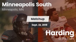 Matchup: Minneapolis South vs. Harding  2018