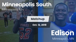 Matchup: Minneapolis South vs. Edison  2018