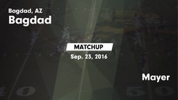 Matchup: Bagdad vs. Mayer 2015